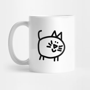 Cute Animals Round Kitty Cat Mug